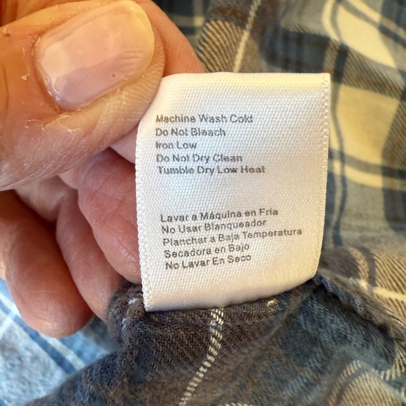 SAGE COTTON FLANNEL SNAP FRONT SHIRT BARNCORE FARMCORE WESTERN SEQUINS STAR S - Picture 10 of 12